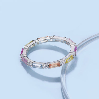 [Luxe Jewelry]Lively In Shades Elegant Radiant Cut Daily Ring
