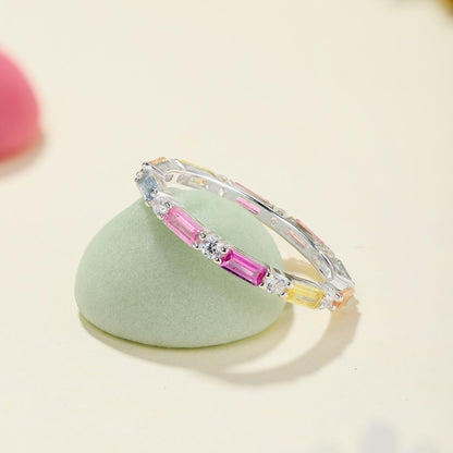[Luxe Jewelry]Lively In Shades Elegant Radiant Cut Daily Ring