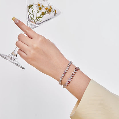 [Luxe Jewelry]Dazzling Radiant Multi Cut Daily Bracelet