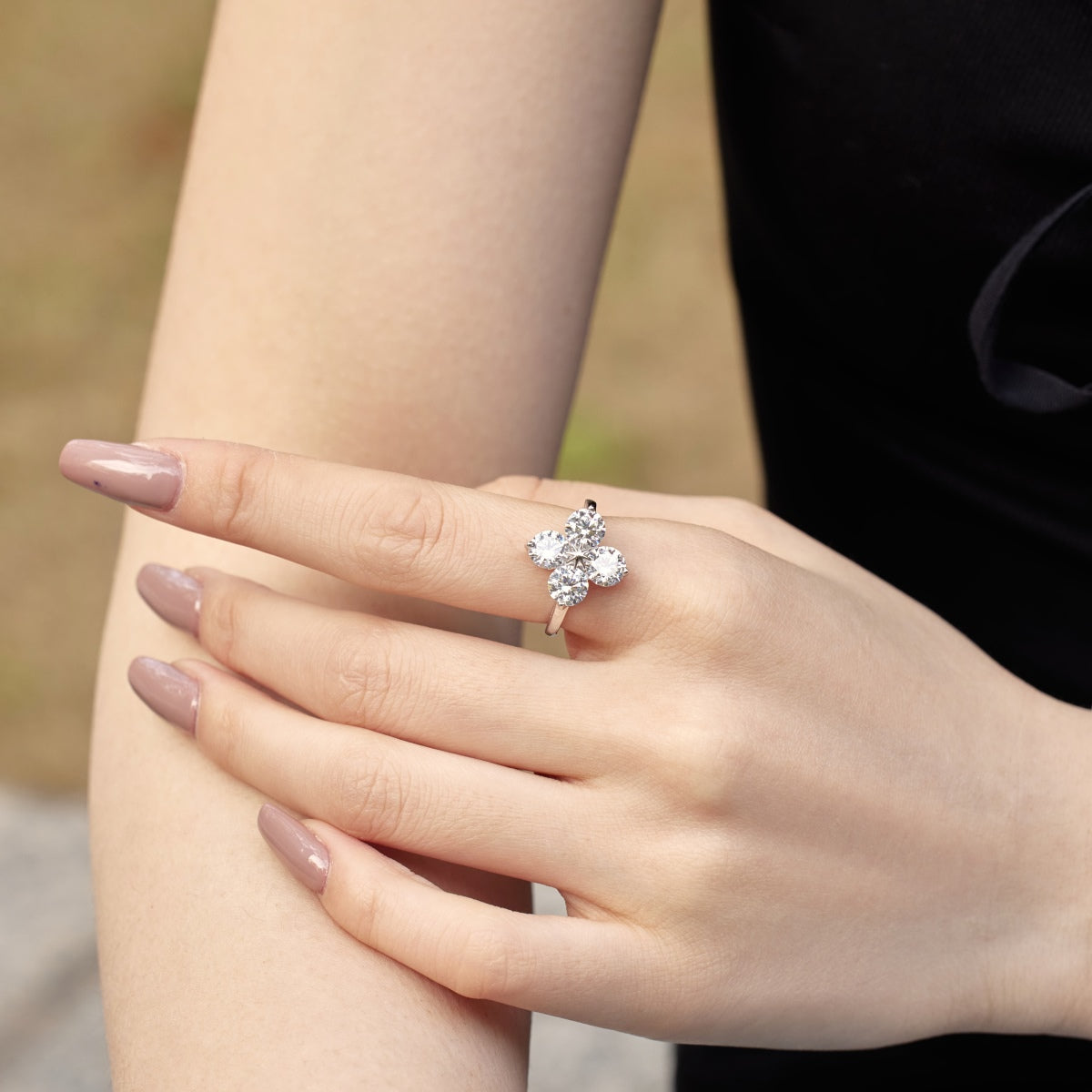 [Luxe Jewelry]Four-Leaf Clover Eight-Pointed Star Ring