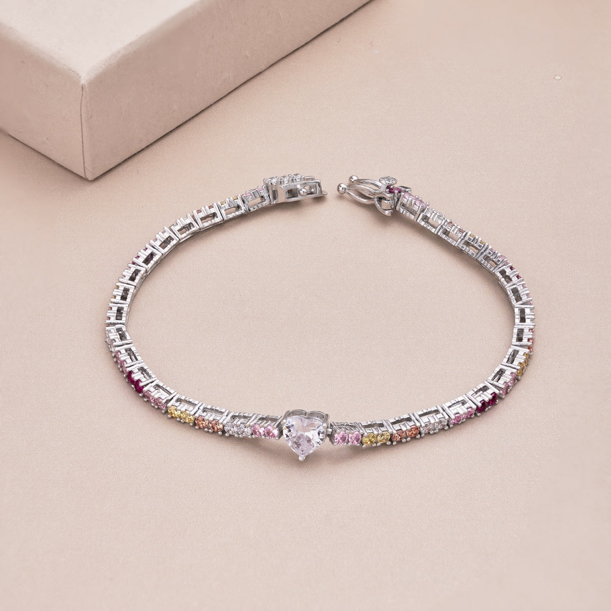 [Luxe Jewelry]Delicate Romantic Heart Shape Lover Bracelet