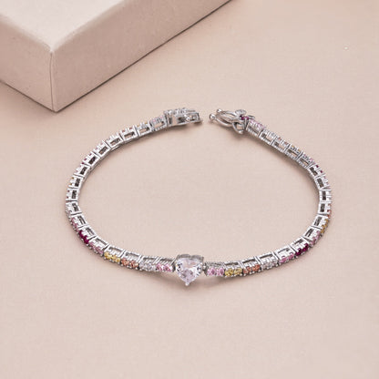 [Luxe Jewelry]Delicate Romantic Heart Shape Lover Bracelet