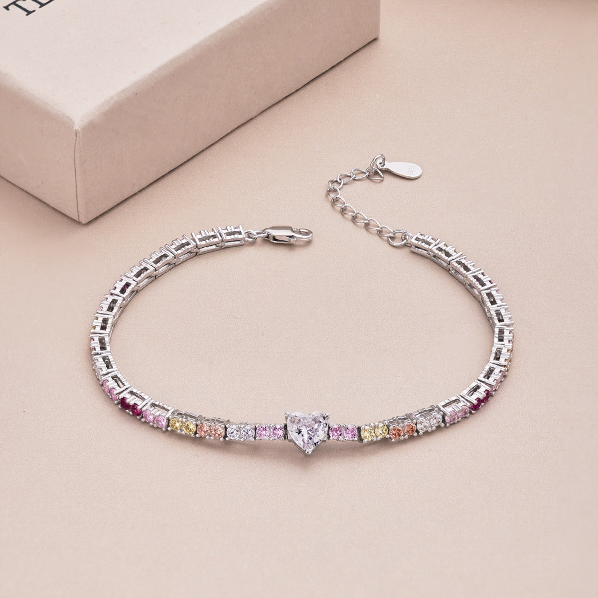 [Luxe Jewelry]Delicate Romantic Heart Shape Lover Bracelet