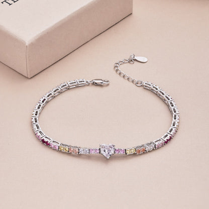 [Luxe Jewelry]Delicate Romantic Heart Shape Lover Bracelet