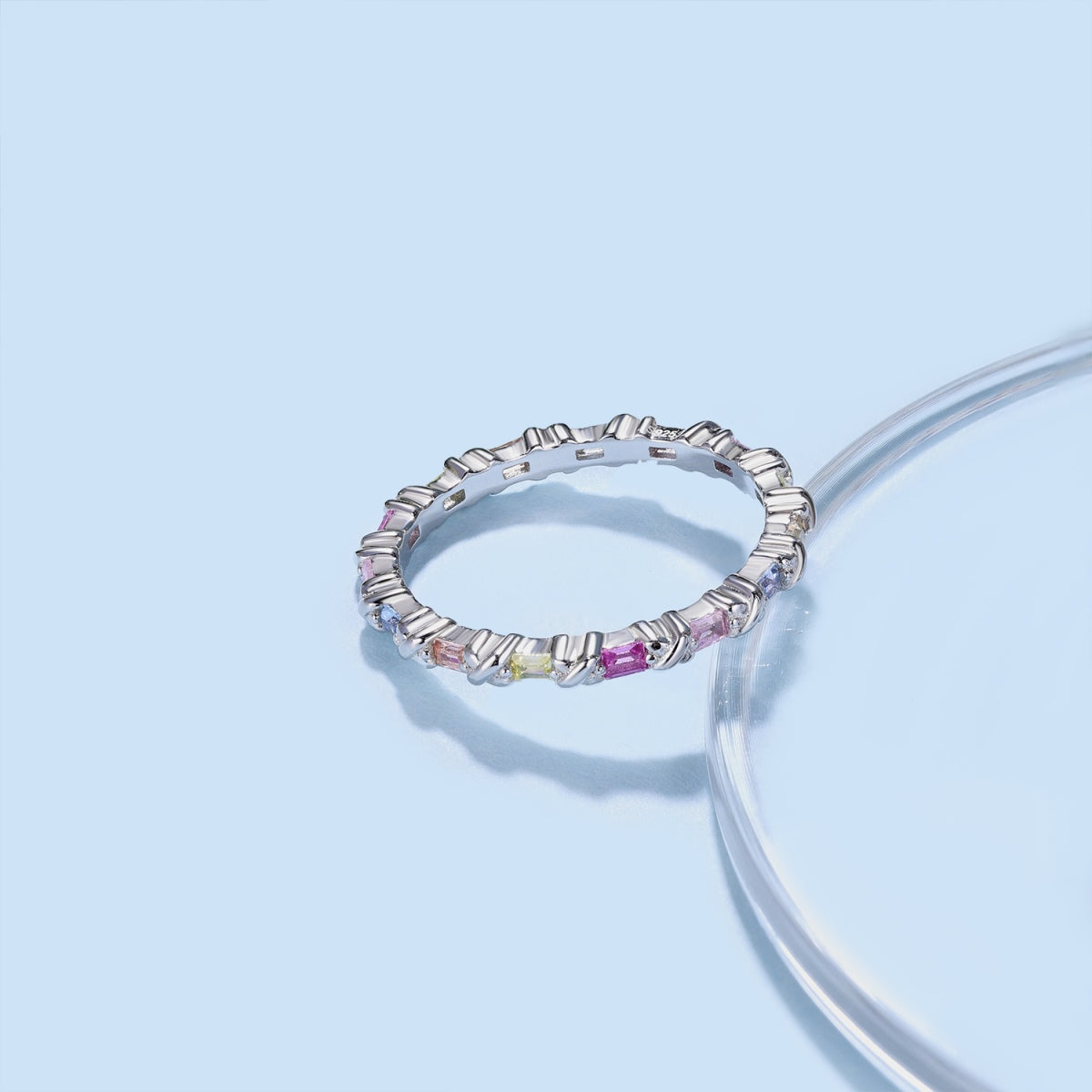 [Luxe Jewelry]Charming Colorful Round Cut Daily Ring