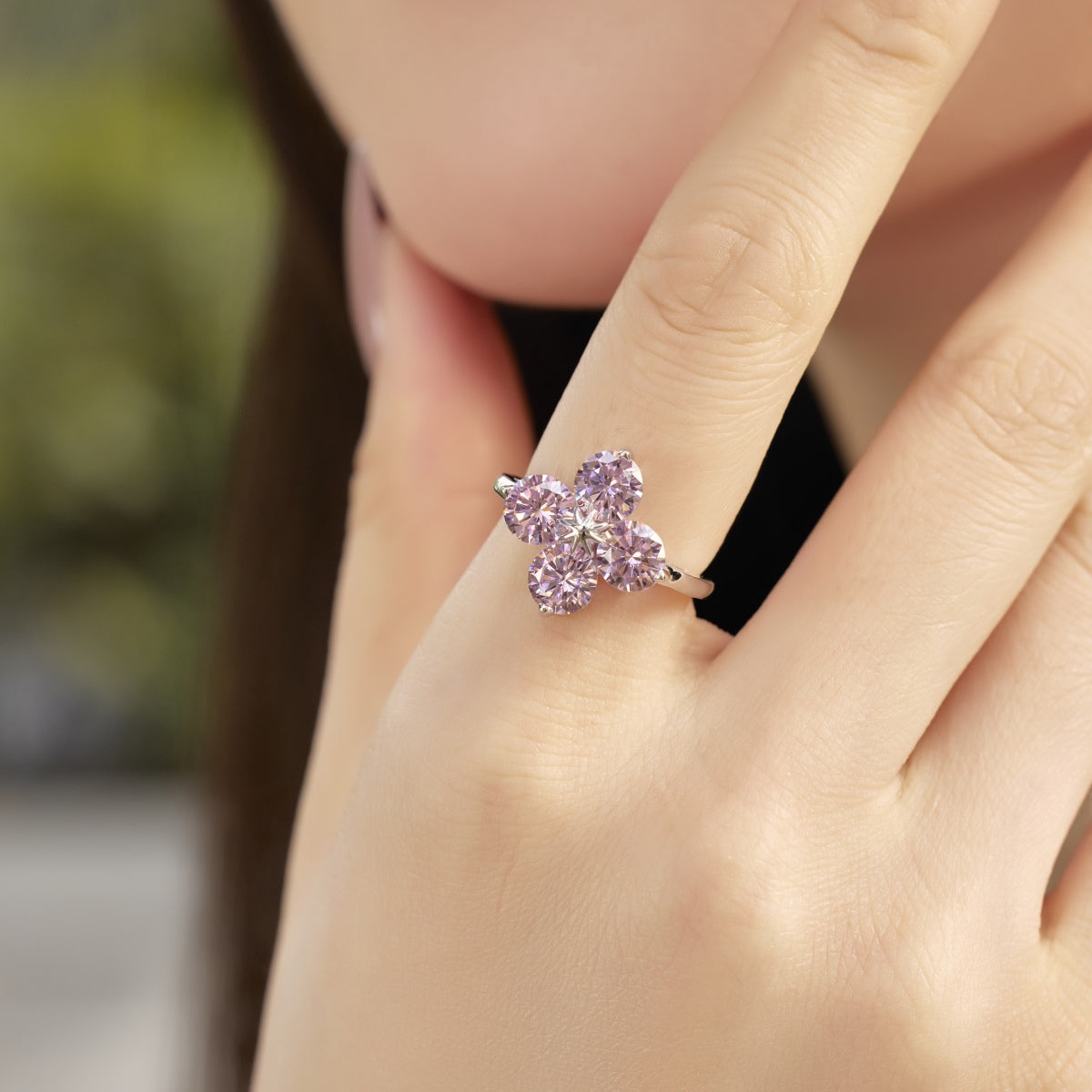 [Luxe Jewelry]Four-Leaf Clover Eight-Pointed Star Ring