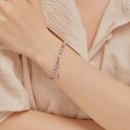 [Luxe Jewelry]Delicate Colorful Emerald Cut Party Bracelet