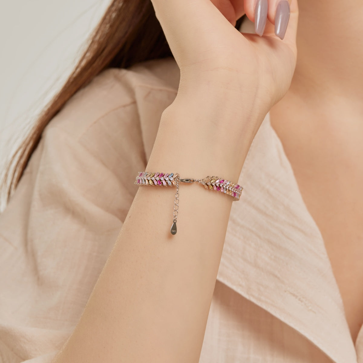 [Luxe Jewelry]Dainty Radiant Emerald Cut Daily Bracelet