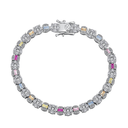 [Luxe Jewelry]Dazzling Radiant Multi Cut Daily Bracelet