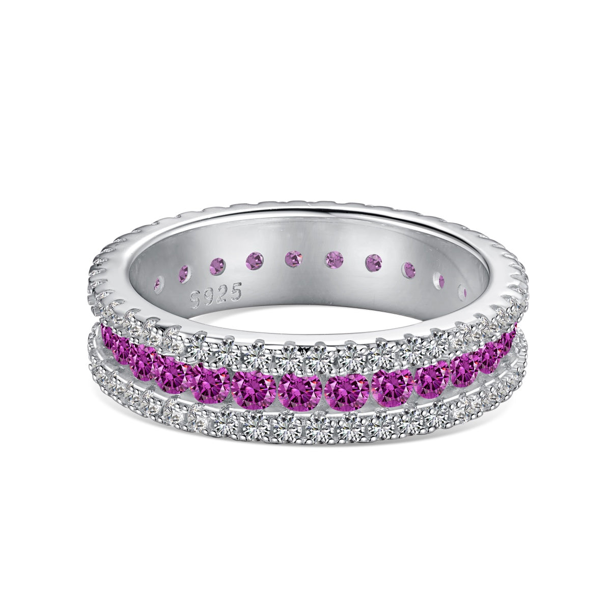 [Luxe Jewelry]Delicate Colorful Round Cut Daily Ring