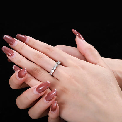 [Luxe Jewelry]Eternity Round Cut Tennis Ring