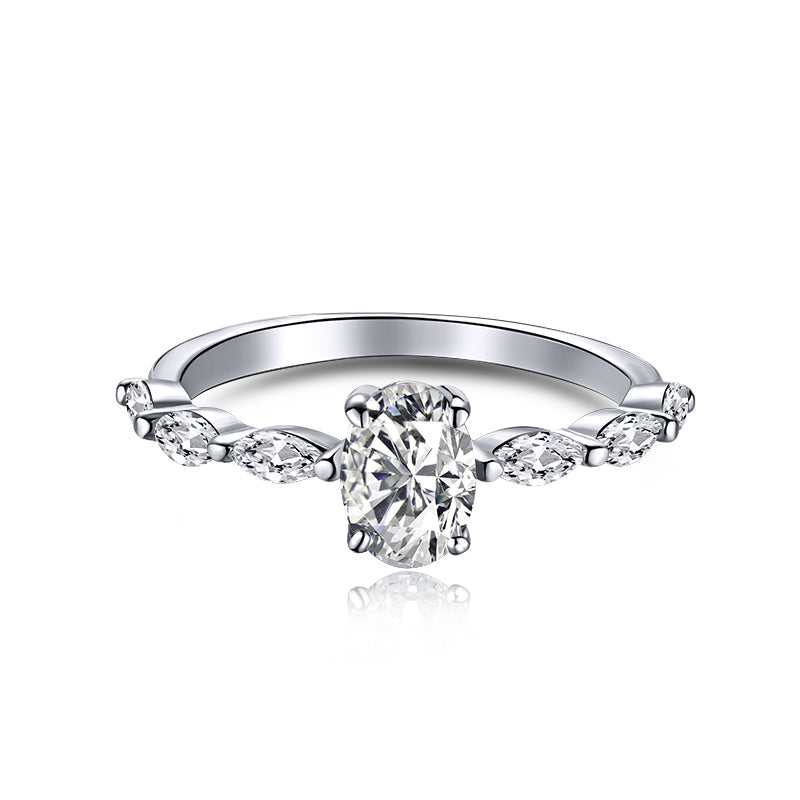 [Luxe Jewelry]0.75 Carat Luxurious Vibrant Elongated Cushion Cut Daily Ring