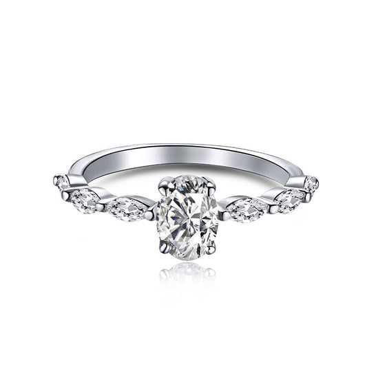 [Luxe Jewelry]0.75 Carat Luxurious Vibrant Elongated Cushion Cut Daily Ring
