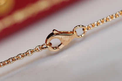 [Luxe Jewelry]LOVE NECKLACE PINK GOLD AND SILVER