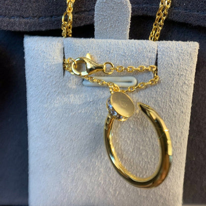 [Bijoux de luxe]Collier JUSTE en or et diamants 