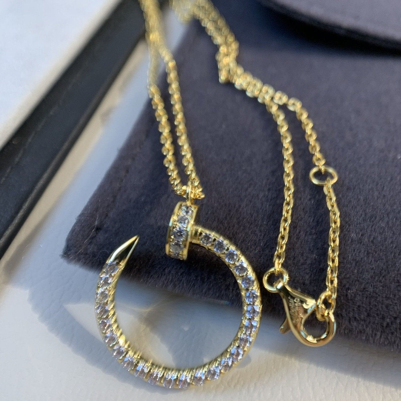 [Bijoux de luxe]Collier JUSTE en or et diamants 