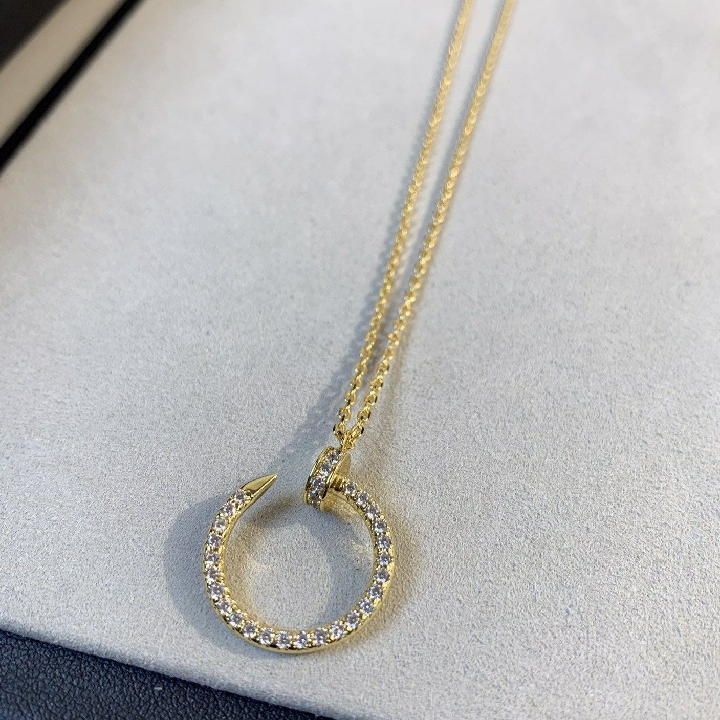 [Bijoux de luxe]Collier JUSTE en or et diamants 