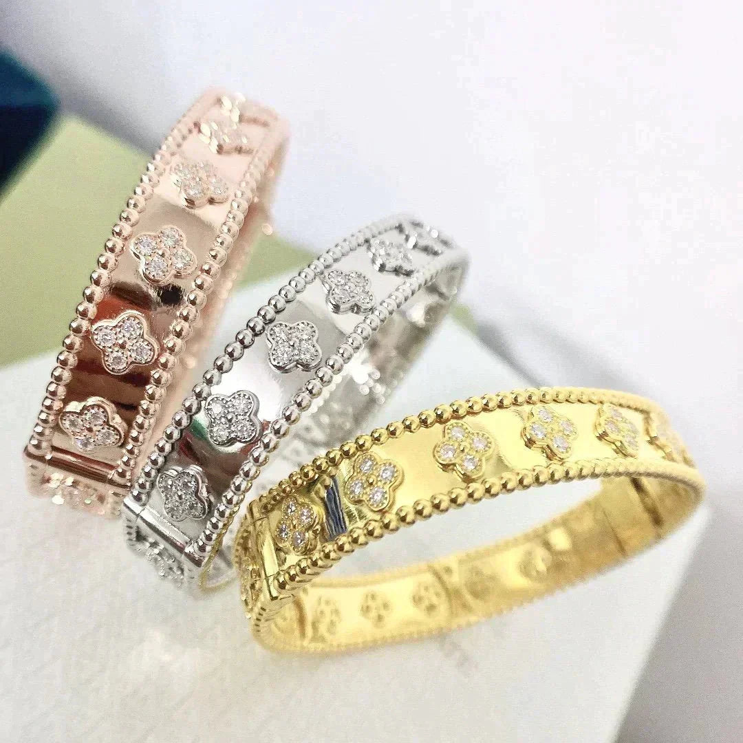 [Luxe Jewelry]CLOVER BRACELET 8MM DIAMONDS