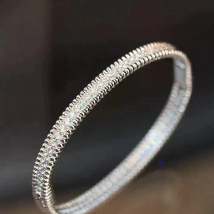 [Bijoux de luxe] BRACELET PERLEE DIAMANTS 1 RANG 