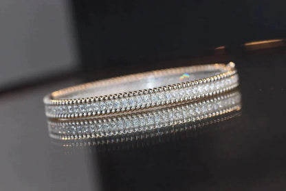 [Bijoux de luxe] BRACELET PERLEE DIAMANTS 1 RANG 