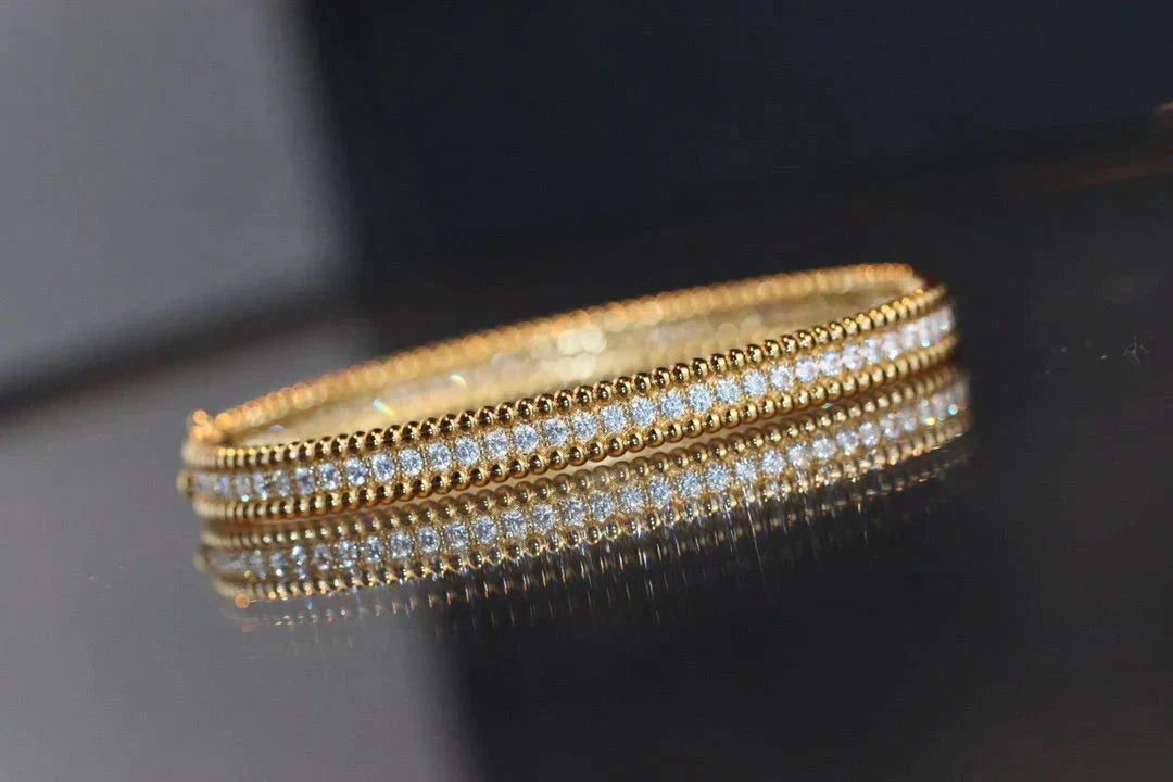 [Bijoux de luxe] BRACELET PERLEE DIAMANTS 1 RANG 