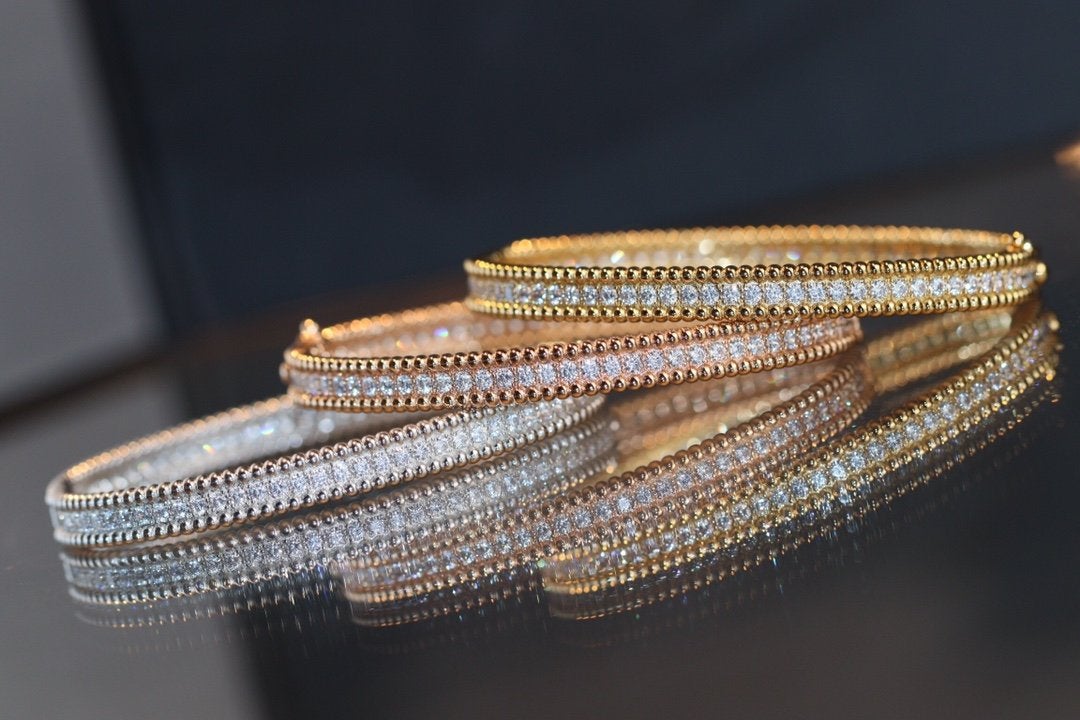 [Bijoux de luxe] BRACELET PERLEE DIAMANTS 1 RANG 