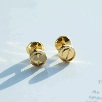 [Luxe Jewelry]LOVE EARRINGS GOLD 10MM