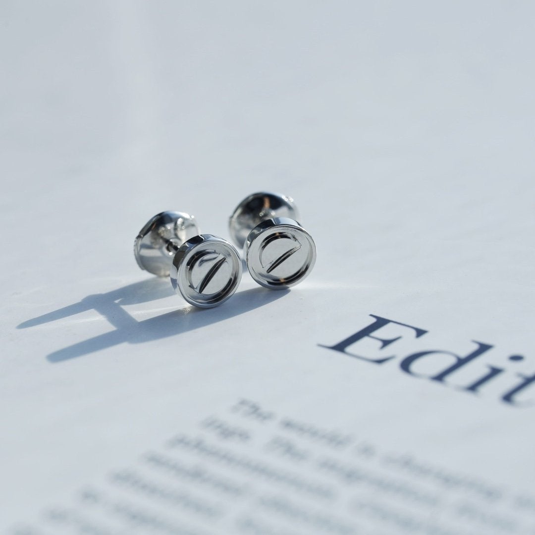 [Luxe Jewelry]LOVE EARRINGS SILVER 10MM