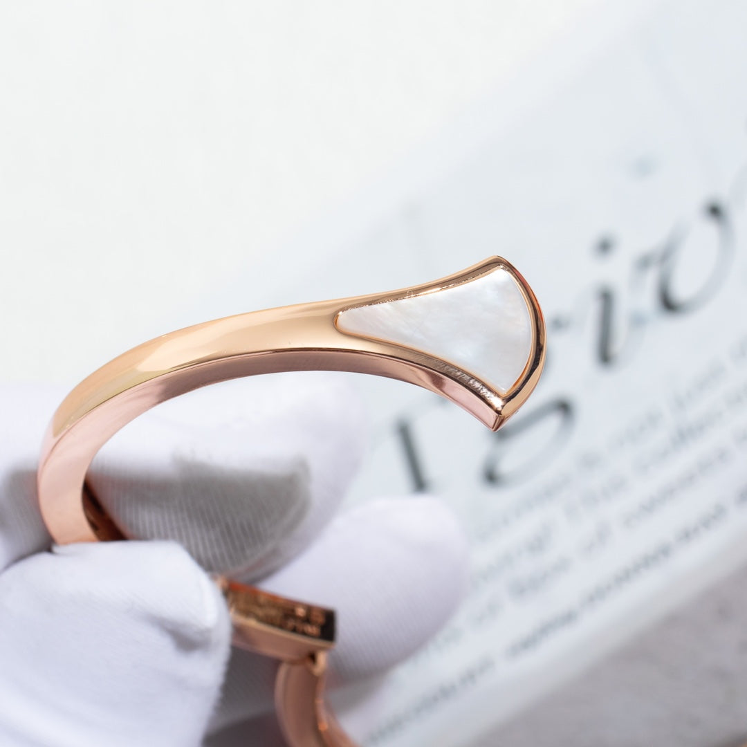 [Bijoux de luxe] BRACELET DREAM OUVERT OR ROSE NACRE