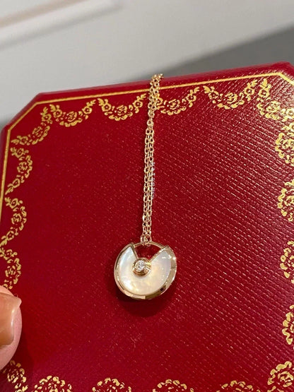 [Luxe Jewelry]AMULETTE ROSE GOLD MOP NECKLACE