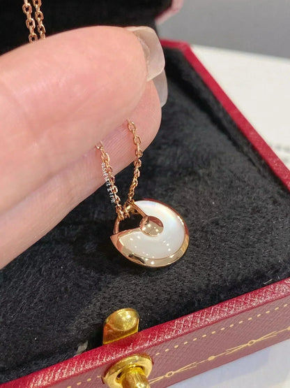 [Luxe Jewelry]AMULETTE ROSE GOLD MOP NECKLACE