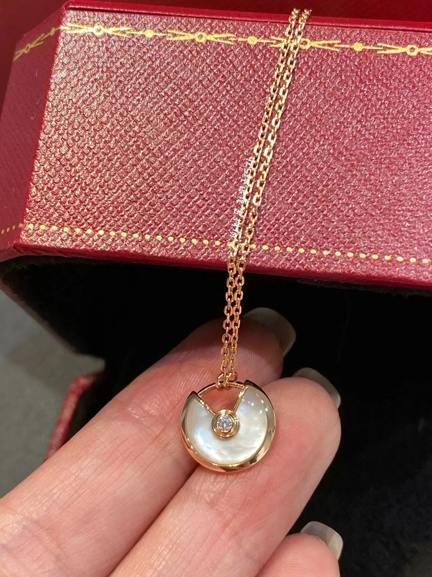 [Luxe Jewelry]AMULETTE ROSE GOLD MOP NECKLACE