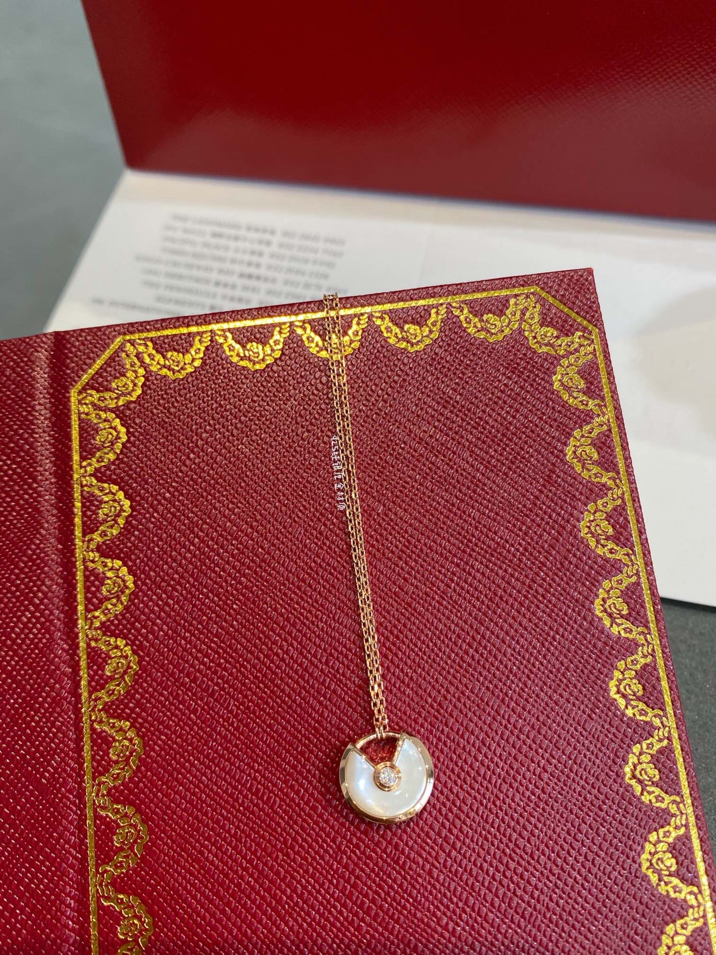 [Luxe Jewelry]AMULETTE ROSE GOLD MOP NECKLACE