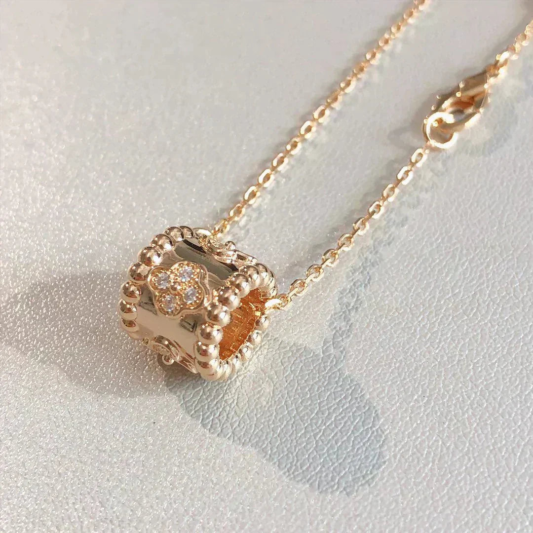 [Luxe Jewelry]PERLEE PEDANT NECKLACE GOLD / ROSE GOLD