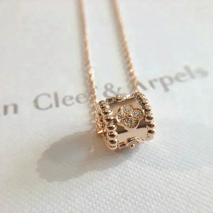 [Luxe Jewelry]PERLEE PEDANT NECKLACE GOLD / ROSE GOLD