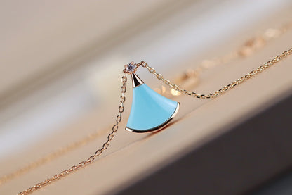 [Luxe Jewelry]DREAM NECKLACE TURQUOISE PINK GOLD