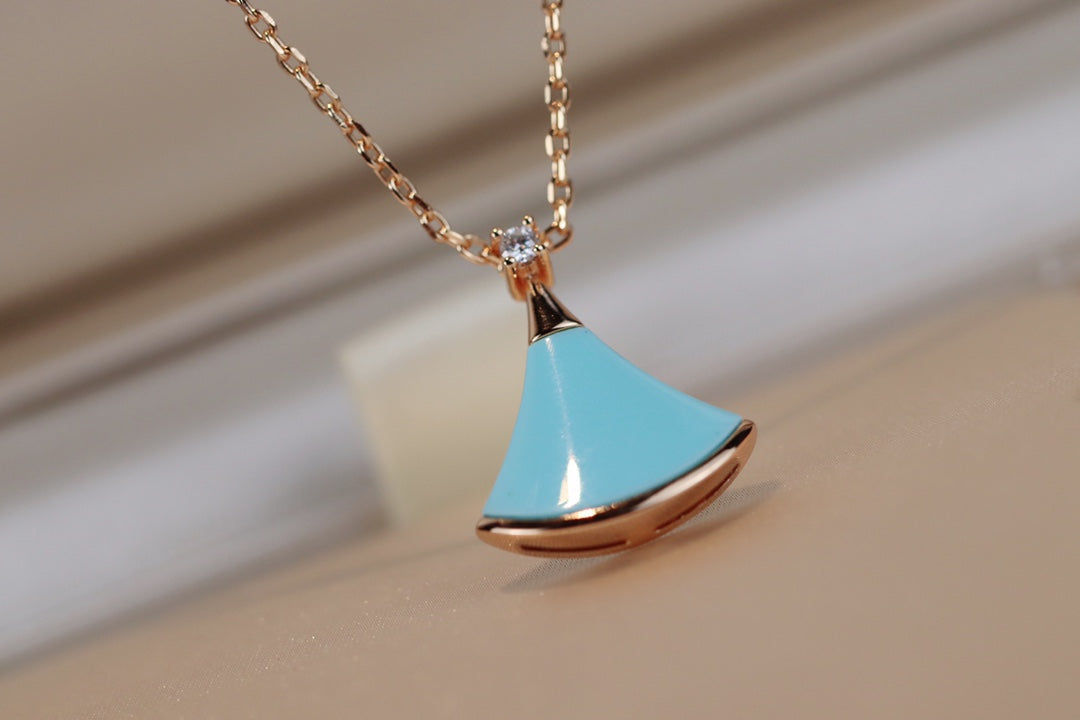 [Luxe Jewelry]DREAM NECKLACE TURQUOISE PINK GOLD