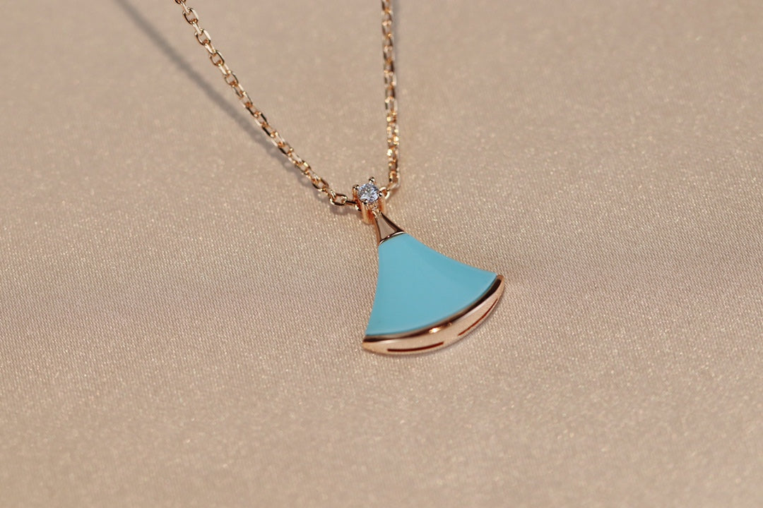 [Luxe Jewelry]DREAM NECKLACE TURQUOISE PINK GOLD
