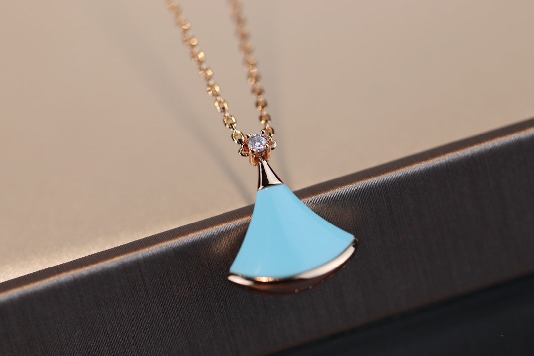 [Luxe Jewelry]DREAM NECKLACE TURQUOISE PINK GOLD