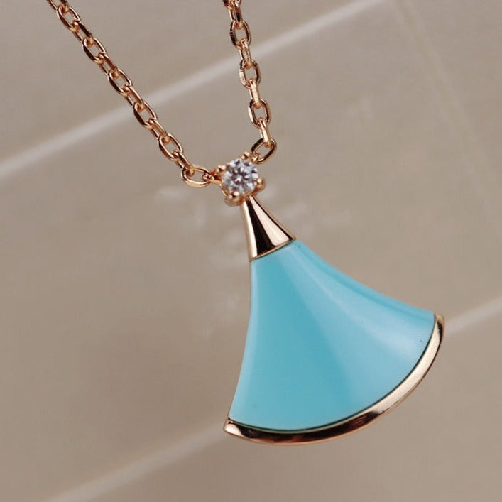[Luxe Jewelry]DREAM NECKLACE TURQUOISE PINK GOLD