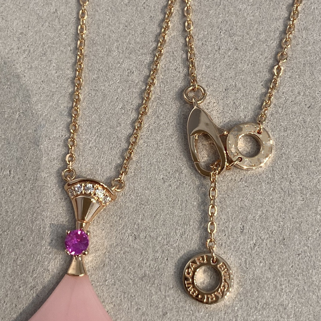[Luxe Jewelry]DREAM NECKLACE PINK OPAL