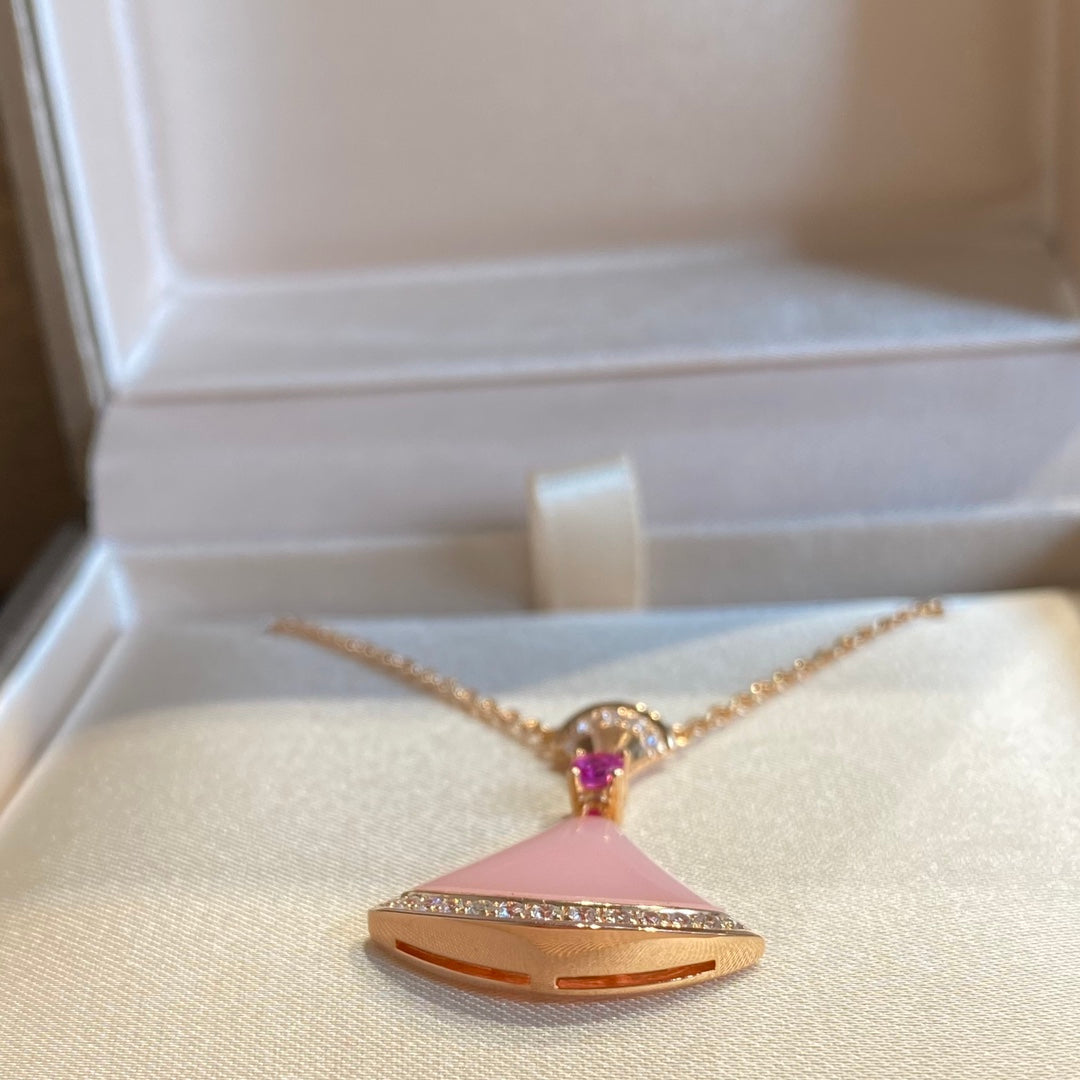 [Luxe Jewelry]DREAM NECKLACE PINK OPAL