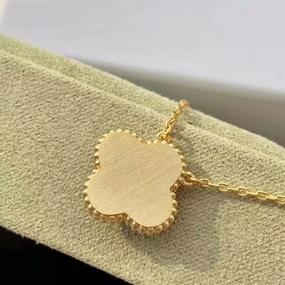 [Bijoux de luxe] Collier Clover 15 mm avec diamants et turquoise