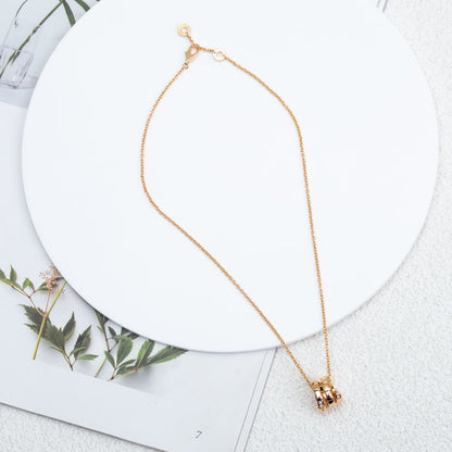 [Luxe Jewelry]SERPENTI PINK GOLD NECKLACE DIAMOND