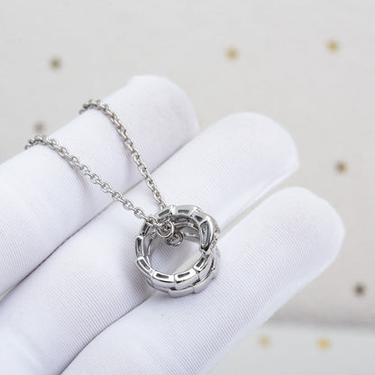 [Luxe Jewelry]SERPENTI SILVER NECKLACE DIAMOND