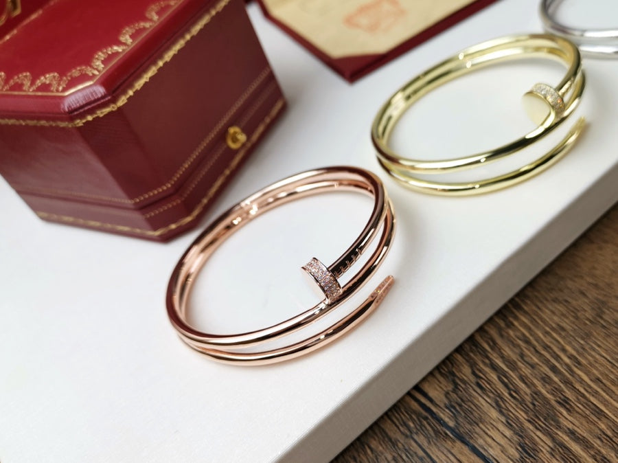 [Bijoux de luxe] BRACELET JUSTE 3,5 MM DOUBLE RANGÉE DIAMANT