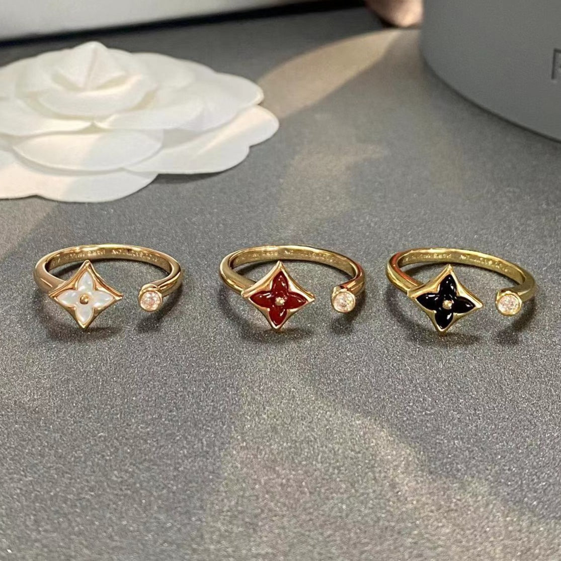 [Bijoux de luxe] BAGUE OUVERTE STAR 1 DIAMANT