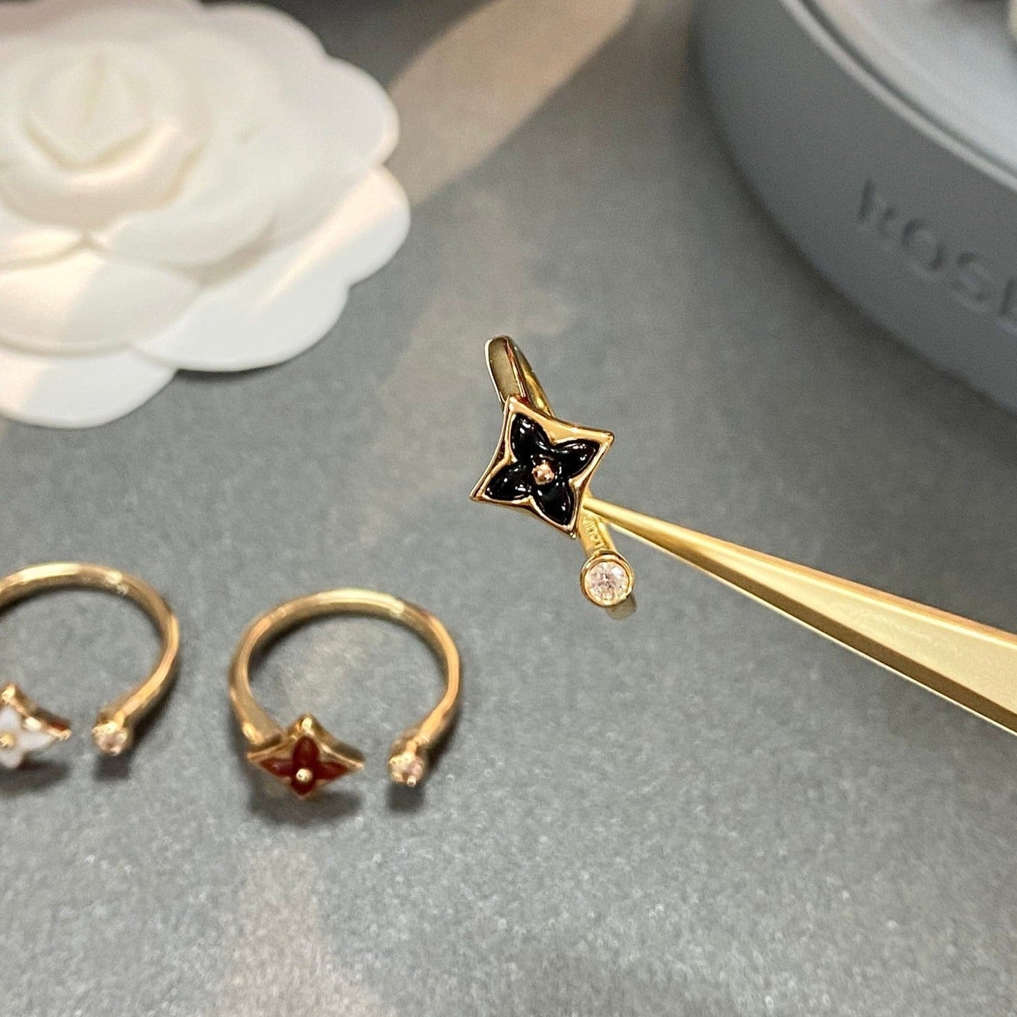 [Bijoux de luxe] BAGUE OUVERTE STAR 1 DIAMANT