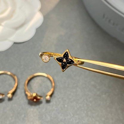 [Bijoux de luxe] BAGUE OUVERTE STAR 1 DIAMANT