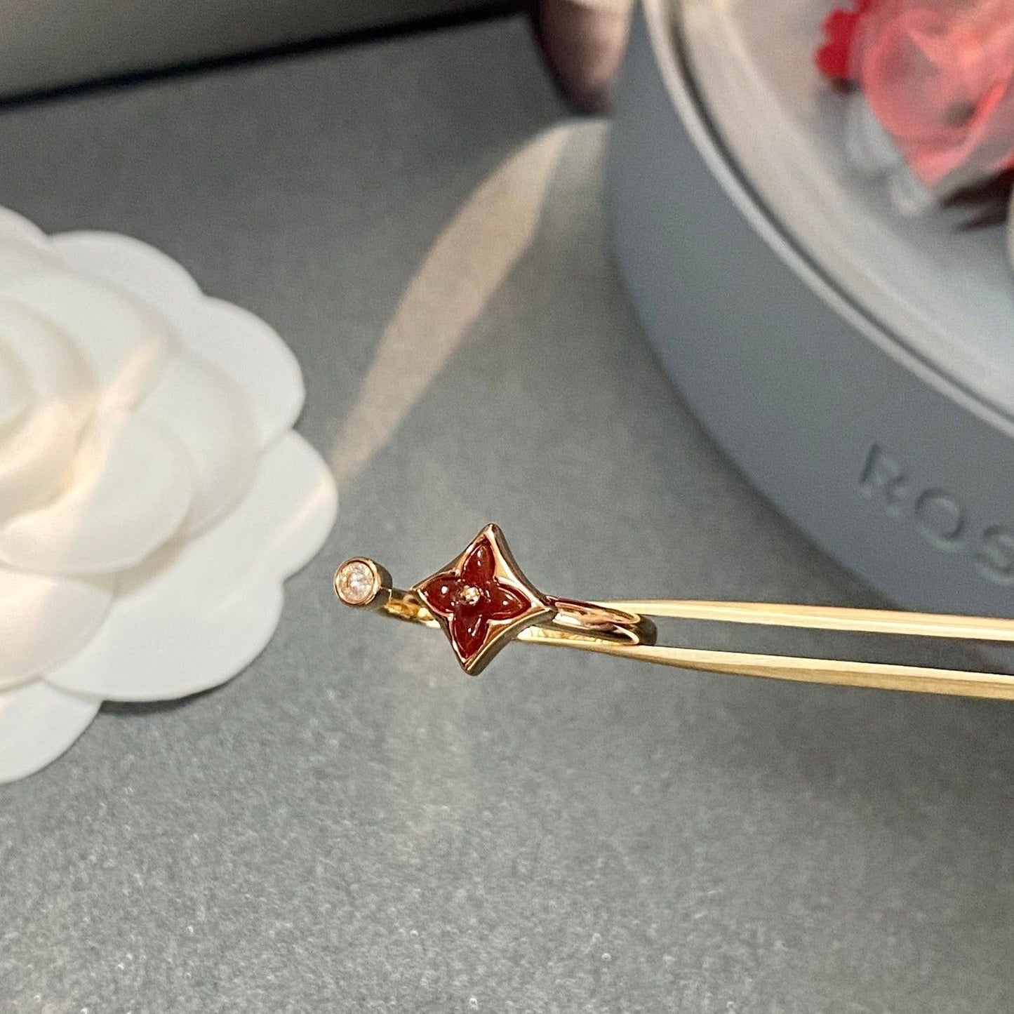 [Bijoux de luxe] BAGUE OUVERTE STAR 1 DIAMANT